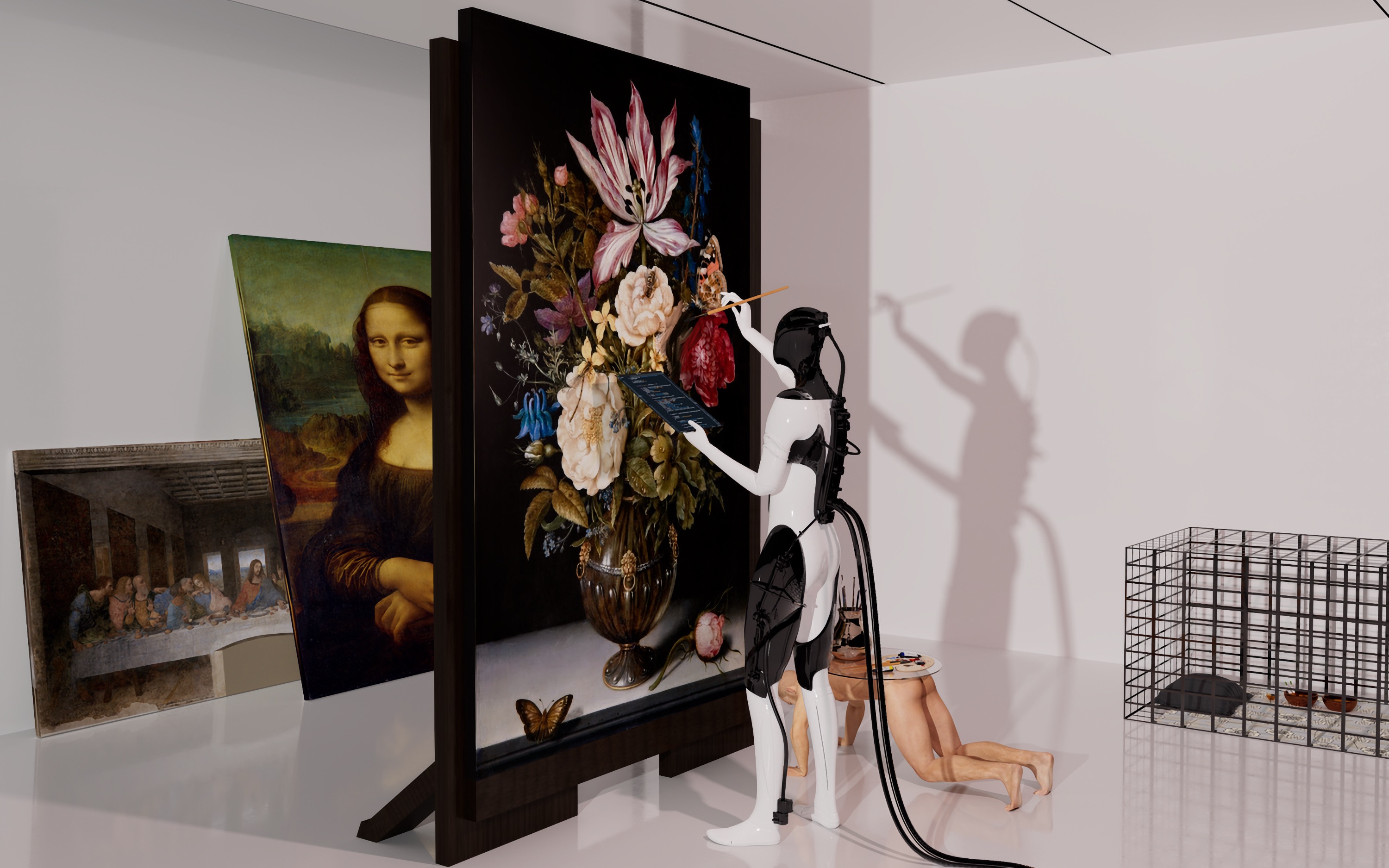Robot painter restoring classical masterworks — The Great Restoration